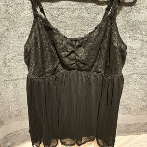 Torrid Black Babydoll lingerie